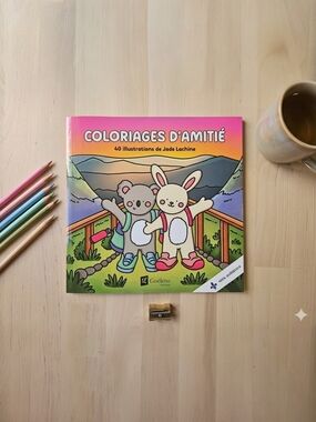 Coloriages d'Amitié Cozy Adult Coloring Book - Jade Lachine New